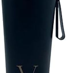 VOIK Premium 800ml Gym Shaker Bottle - Natural Military White Finish Stainless Steel with Black Coating, Food Grade Steel, with Carrying Strip and Mixer Ball Supplements Shakers (Black 1)-image-60
