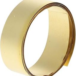 AllGIFT Brass Sheet Roll,1000mm x10mm Metal Foil,Thin Brass Strip Yellow Practical for Crafts, Electrical Repairs, Grounding(0.02x10x1000mm)-image-87