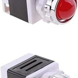 2pcs 220V LED Metal Dash Panel Indicator Light Lamp Signal Light for Indexing Signal Anticipating Signal Emergency Signal-picture-13