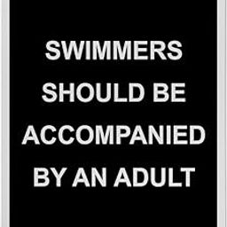 Swimmers Should Be Accompanied Sign, 8.5 x 11 in" OSHA Compliant Swimming Pool Sign, Weatherproof Plastic, UV resistant & Easy-to-Read Signage-image-103