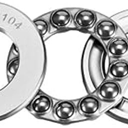 INVENTO 1Pcs 51104 20mm Axial Thrust Ball Bearing 20x35x10mm Single Direction carbon steel ball bearing-picture-26