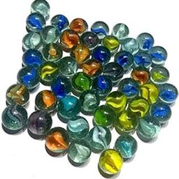 Krishn ROOP Marbles - 300Pcs - Glass Playing Balls - Kanche - Goli - Traditional Indian Game - Glass Stones (Set of -300)-21