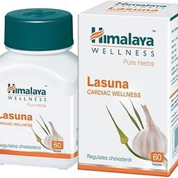 Himalaya Pure Herbs Lasuna Cardiac Wellness Tablets, White, 250 mg, 60 Count-21