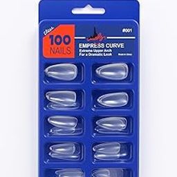 100 Pieces Artificial Transparent Nails Set | Reusable & Easy to Apply Professional Adhesive Beauty Nail Art(ALMOND SHAPE)-23