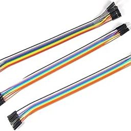 Prakti jumper Wires Male to Male, Male to Female, Female to Female/breadboard jumper wires (10+10+10) - Combo Pack-15
