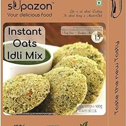 sUpazon Instant Oats Idli Mix, 400g, Ready to Cook Breakfast Mix, Testy soft idli, Instant food, Healthy Breakfast,Protein Rich,Bites foods South food-image-12