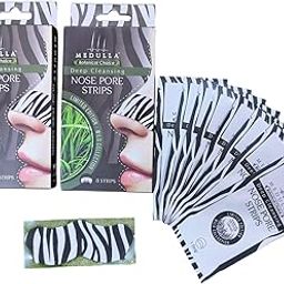 Medulla Deep Cleansing Nose Pore Strips Zebra Print (Vetiver Grass)8pc pack x 2pack set (pack of 2)-32