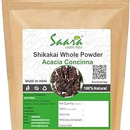 Saara HERBAL FRESH Shikakai Powder, 100g, Seeuakkai, Seekaaya Powder, Shika (pack of 1 x 100g)-picture-47