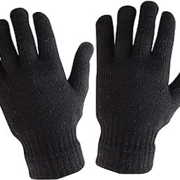 Prime Unisex Winter Woollen Gloves (Black, Free Size)-image-65