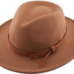The Tie Hub Homburg Brown Fedora Hat with Brown Belt – Wide Brim Felt Hat-image-21