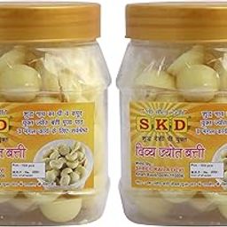 S K D Cow Ghee Diya Batti (100 Pieces), 15min Burning Time, Wax Free Cow ghee Diya batti (Pack of 2)-image-60
