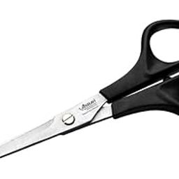 Asbah Professional D-Star Barber Salon Scissors | Razor Edge Scissors Hair Cutting Scissor Plastic Black Handle For men and Women Hairs Barber Salon Hair Cutting Important Scissor 6.5-53