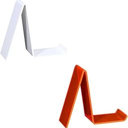 AJ Lite Acrylic Shoe Display Stand for Shop Milky White(12) & Orange (12)- 24Pcs ,Footwear Display Stand-image-60