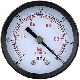 Lyla -30inHg/ -1bar Mini Dial Air Vacuum Pressure Gauge Manometer-27