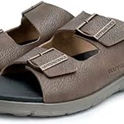 Hunk Slider Men’s Sandals | Premium Vegan Leather | Lightweight & Comfortable | Durable Outdoor Footwear | Casual Style |-image-33