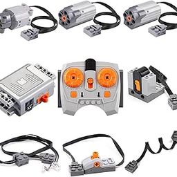 9-in-1 Lego Compatible Motor Kit: Power Technic Remote Control Set with Battery Box, Engine Parts, Motor Controller, Steering Servo, Gears, Building Blocks-20