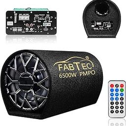 FABTEC 12 Inch Active Subwoofer Bass Tube with USB, FM & Bluetooth for Cars (InBuilt Amp, 200 RMS) Grey-image-15