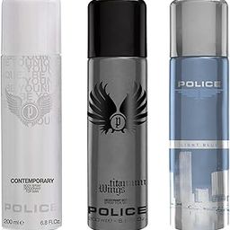 POLICE Contemporary Titanium Light Blue Deodorant Fresh Spray - For Men (600 Ml, Pack Of 3), 3 Count-37