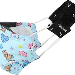 PureMe Kids Cotton Reusable Cloth Mask and 2 Filters without Valve (Teddy Print)-11