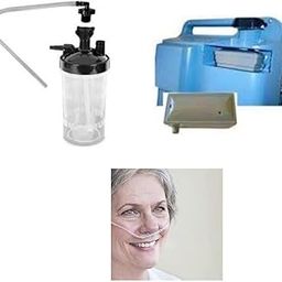 Rouniyar Humidifier Bottle for Oxygen Concentrator with Everflo Filter, Humidifier Bottle Connector and Supply Tube-1