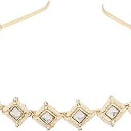 Head Band for Women Traditional Headband Gold Plated Kundan Studded Hair band Hair Accessories Jewellery for Women and Girls-image-67