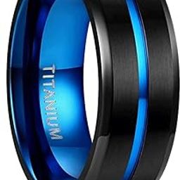 Stainless Steel Stylish adjustable proposal Couple band thumb Silver Platinum Blue combo chain Finger Ring for Men Mens couples gents unisex Boys Boyfriend MEN RINGS-AM096-image-15