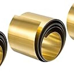 uxcell Brass Sheet Roll, 3Pcs 40" x 2" x 0.002" H62 Metal Foil Plate for Crafts, Electrical Repairs, Industry-image-66