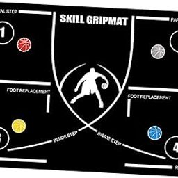 LOOM TREE® Basketball Footwork Mat Practice Mat Dribble Trainer Basketball Footstep Mat White Line w Strap | Fitness, Running & Yoga | Fitness Equipment & Gear | Exercise Mats-picture-25