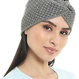 Studded Acrylic Woolen Skull Stretch Headband/Ear Warmer/Cap/Hair Accessory for Women & Girls for Winters-image-84