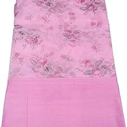 6.5 X 10 FT Big Size Bed Pink Printed Heavy Quality Polyester Soft Net-51