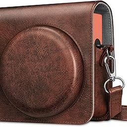Fintie Protective Case for Fujifilm Instax Square SQ40 / SQ1 Instant Camera - Premium Vegan Leather Bag Cover with Removable Adjustable Strap, Vintage Brown-20