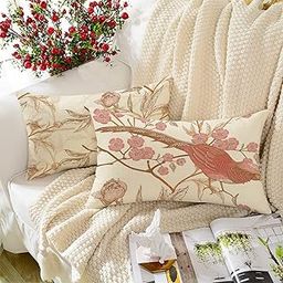BRICK HOME Floral Printed Poly Cotton Cushion Covers Set of 2 (12 X 18 Inches)-image-95