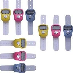 VACULACE Digital Hand Finger Tally Counter Finger Ring Tasbih Jaap Maala Digital Tally Counter (Multicolor Pack of 9)-8