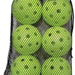MERISHOPP 2x6x Pickleball Balls Durable Hollow Ball for Outdoor Practice Tournament Play Green| Sports Equipment | Outdoor Sports Gear | Exercise Gear-14