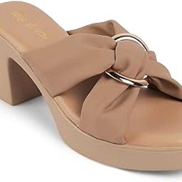 MOLIN Women's Block Heels Sandals - Square Open Toe Ladies Footwear Soft Comfortable Sandals-1