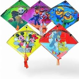 JC Premium Toys & Gift Gallery Plastic Premium Cartoon Character Kites for Decoration & Flying Assorted Colours, Pack of 10, 20 * 20 Inch, Multicolored Famous for Flying, Kites-image-12