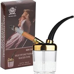 FLORISELL Mini Smoking Vape, Mini Hookah Filter Water Pipe, Men's Cigarette Holder, Hookah Shisha Tobacco Smoking Pipe, Small Shisha Fashion Cigarette Holder Mini water tobacco pipe filter smoke PIPE-image-16