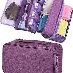 Travel Underwear Bag Portable Bra/Makeup/Socks Case Cosmetic Lingerie Pouch Toiletry Storage Hangbag Foldable Waterproof Multifunction Drawer Dividers Tidy Organizer Business Luggage.-image-11