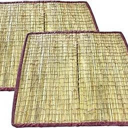 Patitpavan Natural Kusha Grass Aasan for Puja,Mandir, Yoga, Meditation, Pranayam, Natural Foldable Pooja Sitting Chatai, Multi Purpose Mat Size 55 x 61 cm daab aasan (2)-image-66