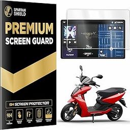 Spartan Shield Digital Meter Screen Guard For ATHER 450X & 450 PLUS EV Scooter | 7 Inch TFT Display Protector | Anti Scratch Water Resistant Instrument Cluster Accessory [Not Tempered Glass] (Pack 1 [Glossy])-11