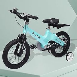 R for Rabbit Tiny Toes Rapid Bicycle for Unisex Kids for 3,4 & 5 Years 14T inch Cycle |90% Installed|Magnesium Alloy Single Structure - Blue, Rigid-2