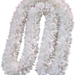 Shijus Flowers Artificial pitchipoo or Jasmine/Washable and Reusable/mallipoo/malligaipoo/mogra/Hair gajra/Paper Flower for Hair/Flower for Hair / 100 cm Lenth (SFPP001)-image-13