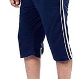 Men & Boys Plain Regular Fit Cotton Three Fourth Capri (Dark Blue)-(Medium)-picture-20