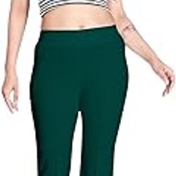 swadesi stuff Women’s Vintage Style High-Rise Bell Bottom Pants – Stretchable Slim Fit Trousers with Flared Hem-picture-40