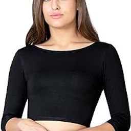 Women's Cotton Viscose Solid Half Sleeve Blouse-image-65