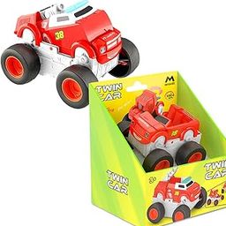 Mirana Twin Car 2 in 1 Musical Toy for Kids – Rotate 180 to Transform Vehicle – Multiple Sirens – Motion Sensor Activated – Highly Durable for Boys and Girls 1+ Years (Red)-image-22