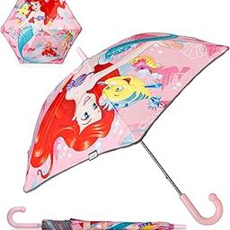 Umbrella for Kids with Cute Cartoon Print Manual Open Compact Folding Design Lightweight and Durable Rain Cover for Boys and Girls Age 3+-79