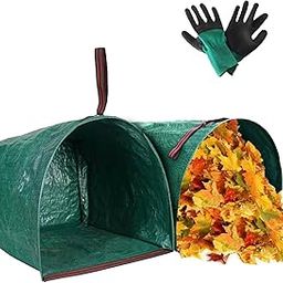 DZHPSRSZ 2-Pack Yard Waste Bags,Leaf Bags,Garden Bag for Collecting Leaves,Debris,Grass Clippings,Lawn Bags,Collapsible Trash Can,Reusable Yard Waste Bags,Garden Waste Bags (53Gallon)-image-0