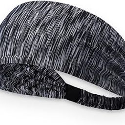 Ubervia® Sport Headband, Bicycle Stretchy Absorb Sweat Headban, Soft Breathable Skin-Friendly 3 Colors Optional for Running, Climbing and Other Outdoor Activities(Stripe Gray)-image-50