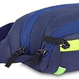 Waist Bags for Men Women - Premium Stitching, Branded Zippers, Waterproof Pocket, RFID Safe- Large Fanny Pack for Hiking Travel, Money Belt (Polyester) (Blue)-image-43